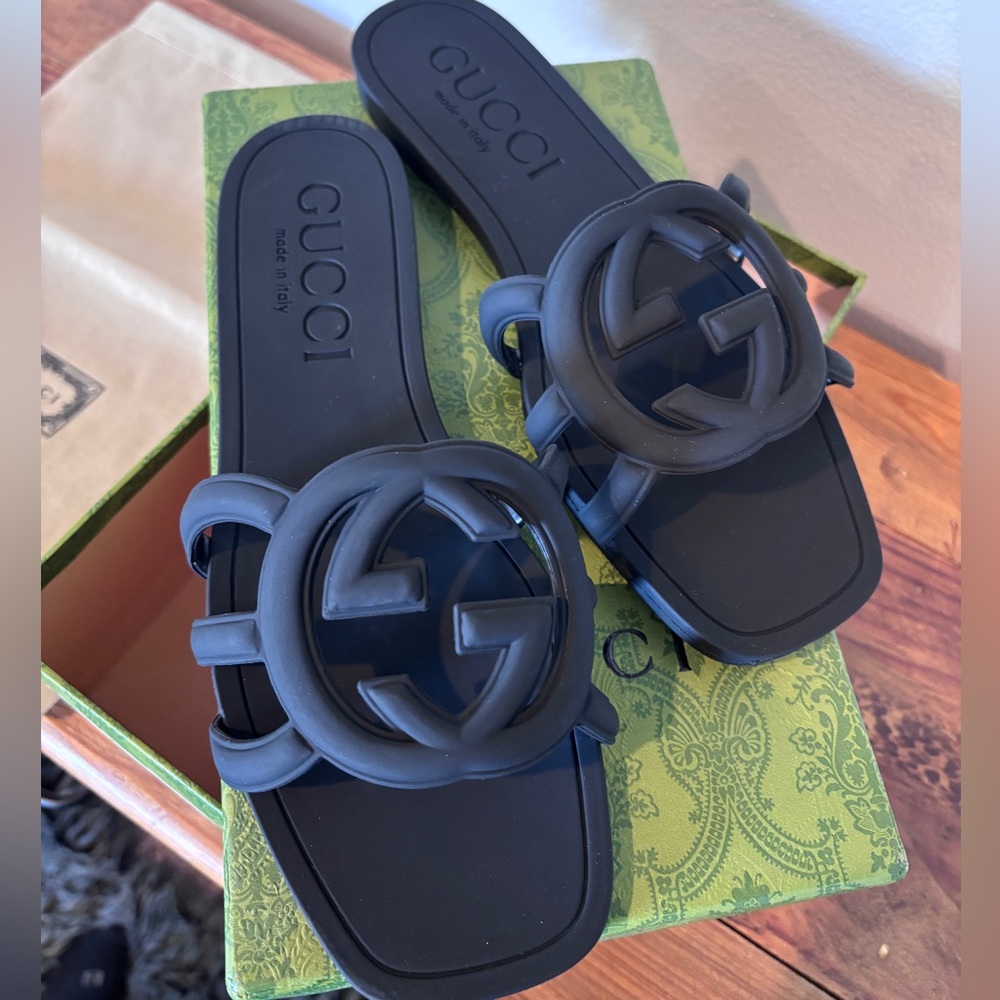 Black high end sandals